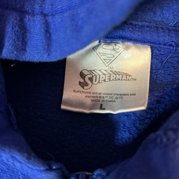 Superman Zip Up Hooded Jacket - Picture 2 of 5